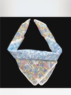 Pierre Cardin Cream Floral Twilly #scarf #pastel #designer #twilly